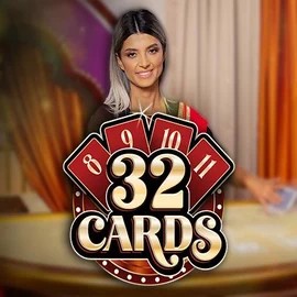 32 Cards slot logo by Ezugi at Coin Casino